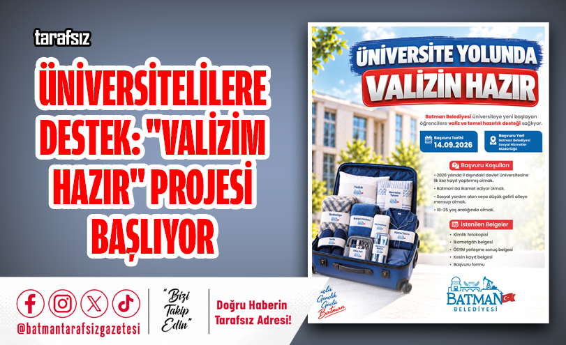 Üniversitelilere Destek: “Valizim Hazır” Projesi Başlıyor