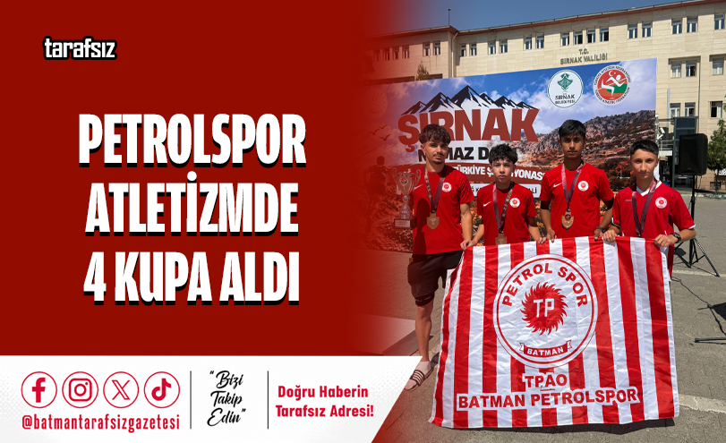 Petrolspor Atletizmde 4 Kupa Aldı