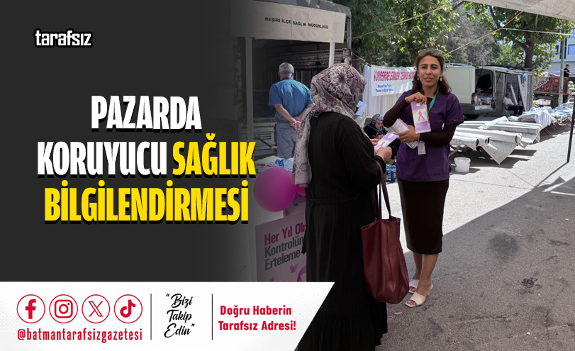 Pazarda Koruyucu Sağlık Bilgilendirmesi