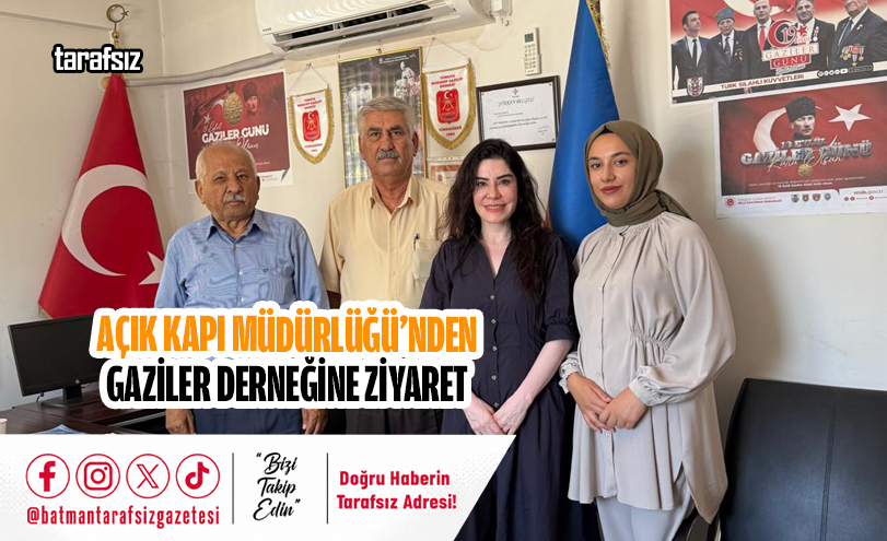 Açık Kapı Müdürlüğü’nden Gaziler Derneğine Ziyaret