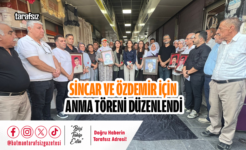 Sincar ve Özdemir İçin Anma Töreni Düzenlendi