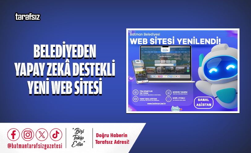 Belediyeden Yapay Zekâ Destekli Yeni Web Sitesi