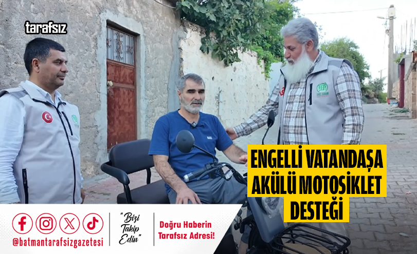 Engelli Vatandaşa Akülü Motosiklet Desteği