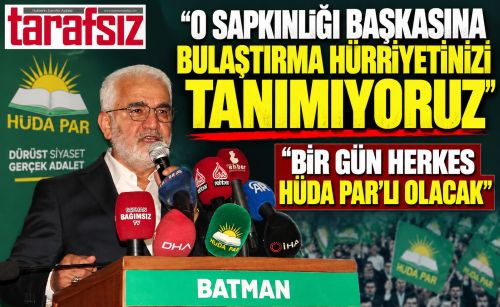 “O SAPKINLIĞI BAŞKASINA BULAŞTIRMA HÜRRİYETİNİZİ TANIMIYORUZ”